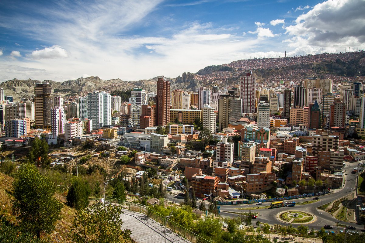 La Paz city landscape