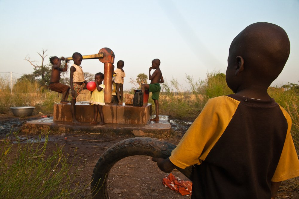 Kids water well
