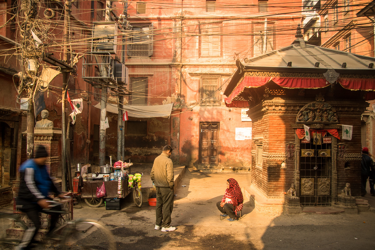 Nepal morning street