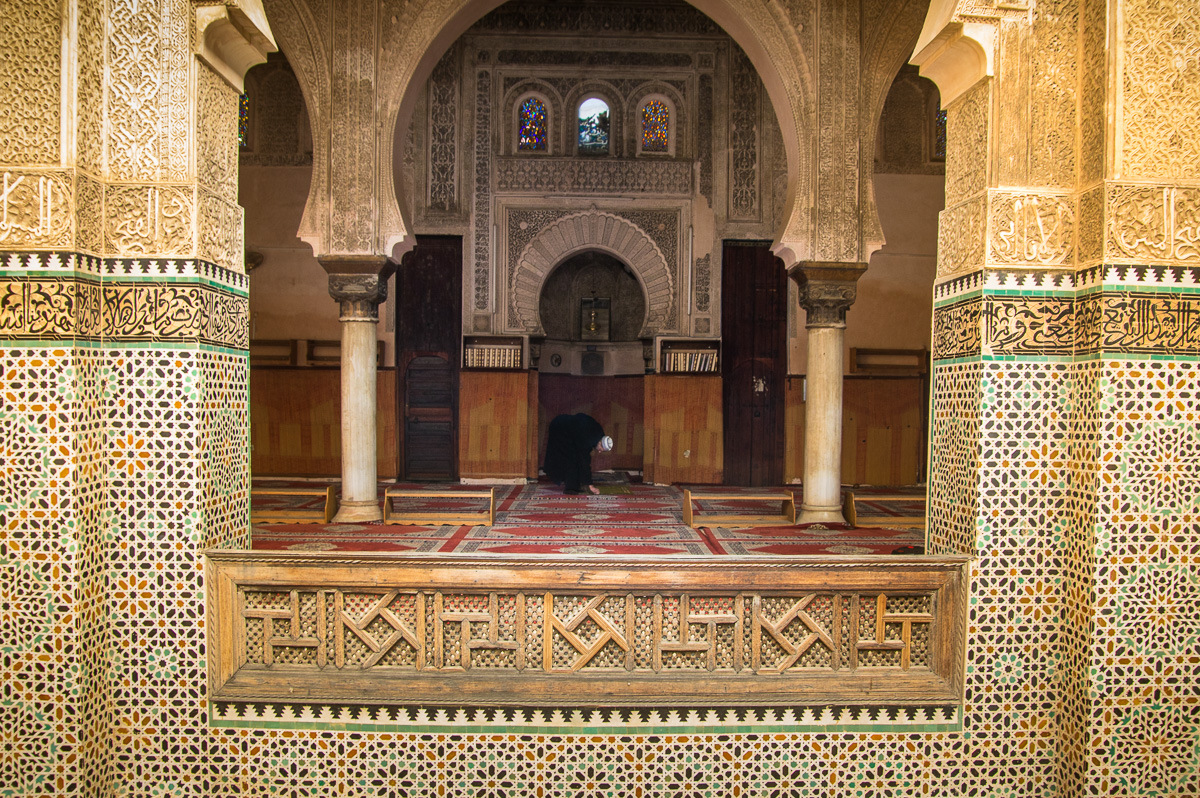 Inside a mosque