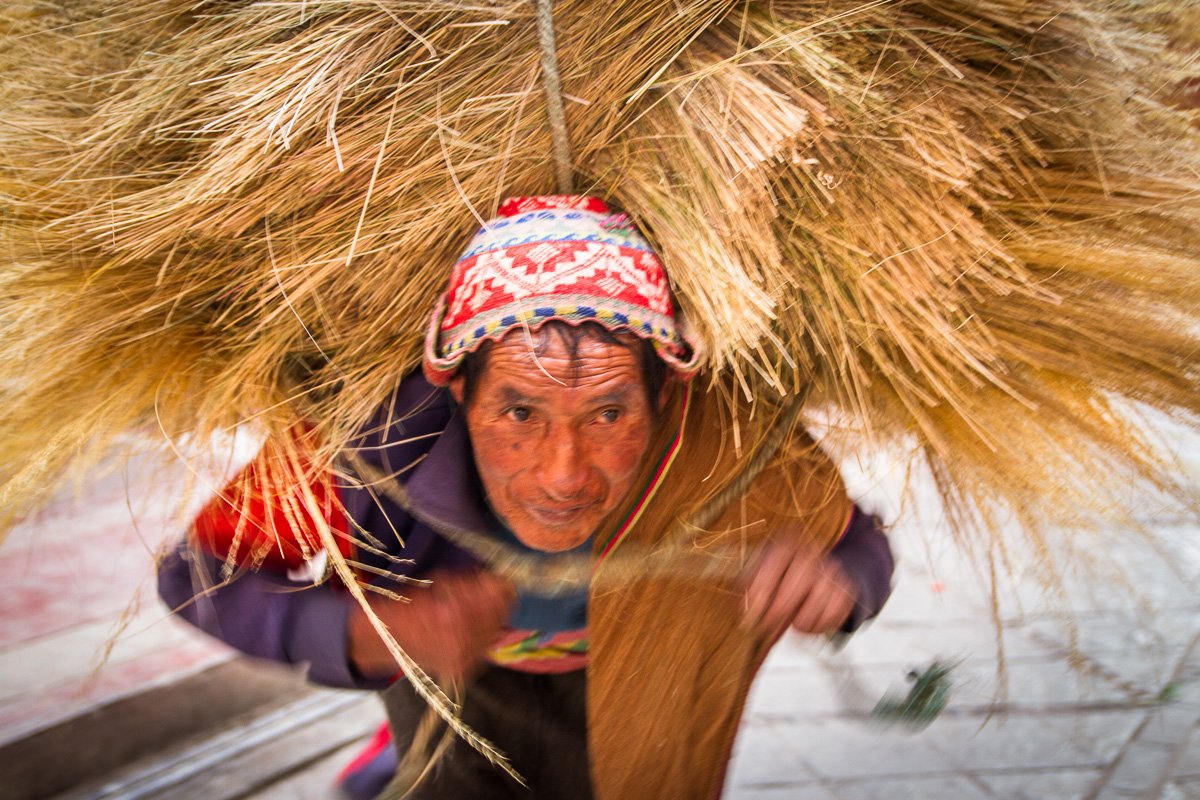 Carrying grain