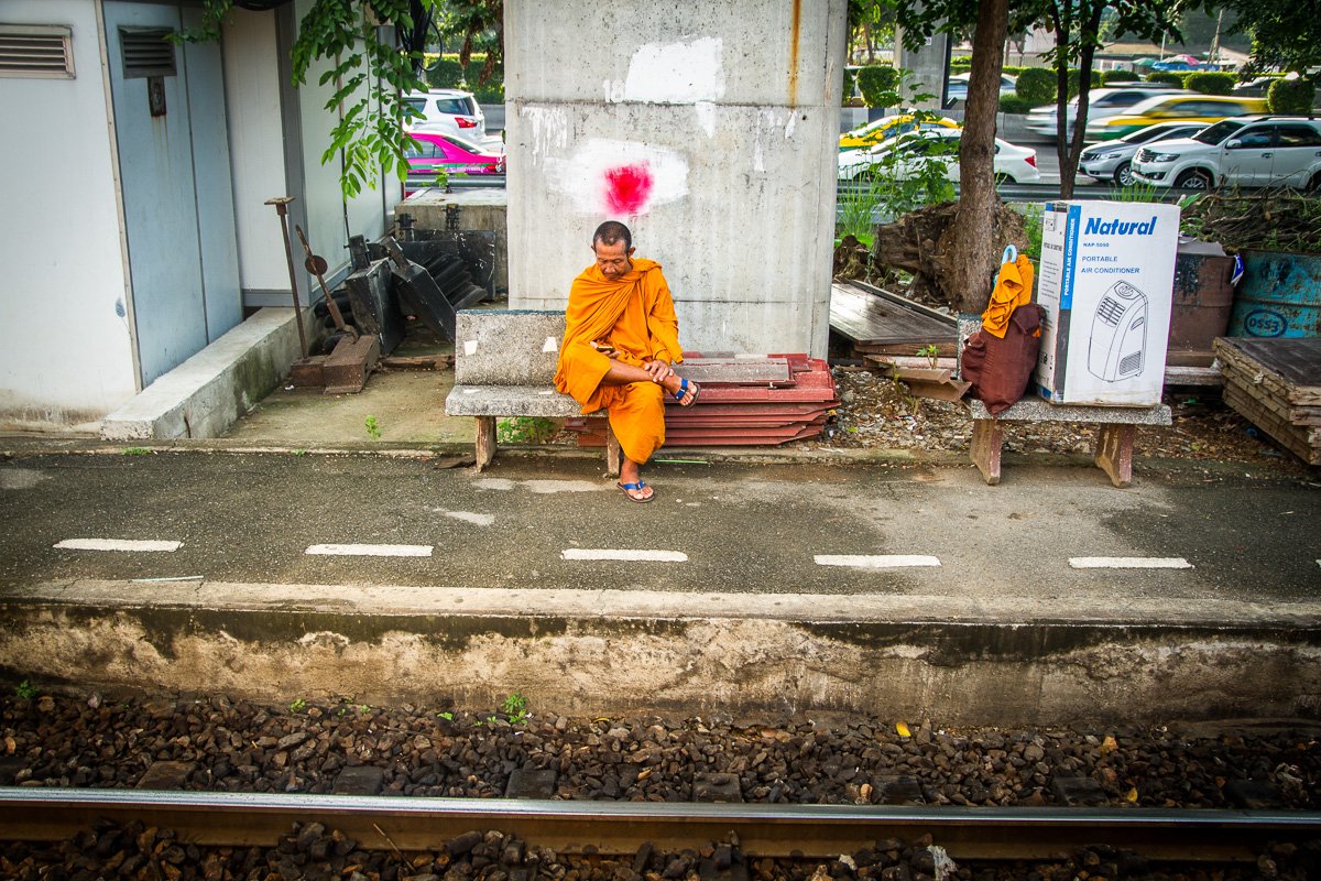 Trains station monk